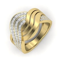 noivado anel 3dm stl render ouro prata brincos joalheria luxo platina gema argolas pulseira Casamento pena pantera Panthera panter tigre pulseiras 3d print model - Mito3D