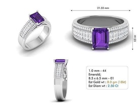 Fidanzamento squillare 66 gioielleria gemma prezioso platino accessorio braccialetto lusso splendente moda oro stampabile gioiello anelli 3d print model - Mito3D