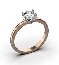 engagement bague 6 mm calcul bijoux engagement imprimable précieux mariage diamant bague engagement bague brillant anneaux or bague proposition bague 3d print model - Mito3D