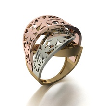 7 nişan yüzüğü takı yüzük moda altın Gümüş yazdırılabilir sterling baskı 3d print model - Mito3D