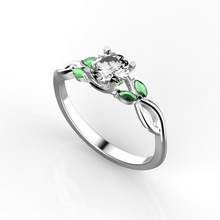 engagement ring 8 rings diamond wedding jewellery jewelry jewel gems gemstones gemstone gem 3d print model - Mito3D