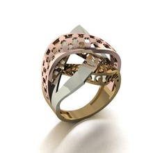 Engagement Ring 8 Schmuck Gold Silber Mode druckbar Sterling Hochzeit Ringe 3d print model - Mito3D