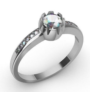 noivado anel 8 anillo comprometimento joalheria diamante ouro imprimível jóia moda engagem prata Casamento jóias beleza brilhante gema argolas 3d print model - Mito3D