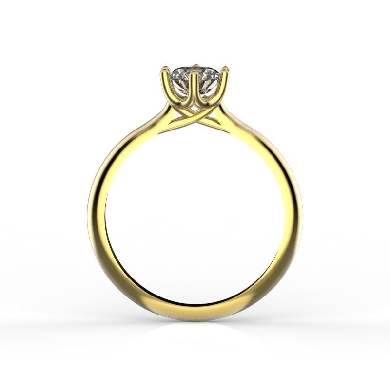 engagement bague 9 anneaux diamant bijoux mariage brillant or mode beauté solitaire 3D print model - Mito3D