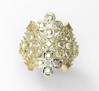 engagement ring 9 jewelry gold silver diamond rings platinum jewellery jewel wedding gem sterling 3d print model - Mito3D