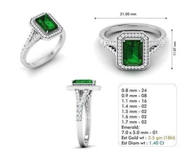engagement bague 93 bijoux luxe disjoint gemme brillant isolé richesse accessoire précieux mode or sterling argent bijou anneaux 3d print model - Mito3D