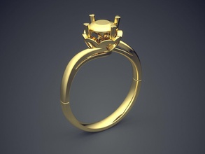engagement ring cad-5552 jewelry brilliant cad design detail diamond gem gold jewel jewellery platinum printable rings silver wedding 3d print model - Mito3D