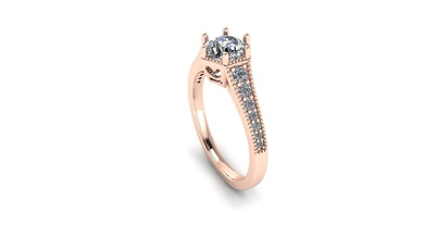 anello di fidanzamento cad gioielli 3d file 3dm 36 oro i diamanti matrimonio diamante gemme platinium disco platino gioiello preziosi pietre preziose sfaccettature le brillante anelli jewllery 3d print model - Mito3D