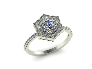 bague de fiançailles en pierres colorées bijoux l'anneau l'engagement anneau mariage coloré le saphir ruby l'émeraude solitaire diamant or gratuit libre brillant les anneaux 3d print model - Mito3D