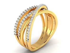 compromiso anillo amortiguar aureola diseño joyería anillos solitario joya boda imprimible diamante plata brillante libra esterlina moda enganchar 3d print model - Mito3D
