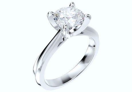 Engagement Ring Design stl cad Datei Modell Größe 5 us ca5 Hochzeit Diamant Mode Juwel druckbar Frauen Gold Schmuck Format 3d drucken Ringe 3d print model - Mito3D