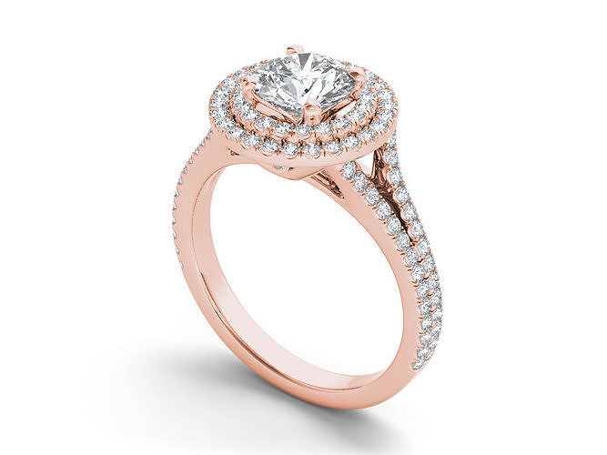 engagement ring diamand jewelry diamond printable jewellery wedding brilliant gold fashion white gem jewel silver brillant sapphire rings 3D print model - Mito3D