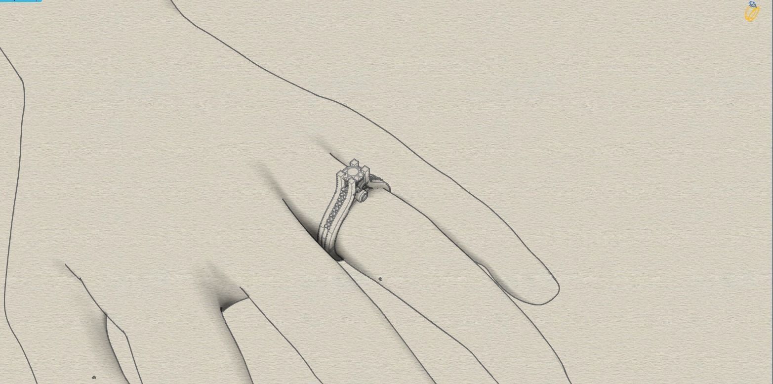Verlobungsring Diamant Schmuck engagement ring tiffany diamond Ringe 3D print model - Mito3D