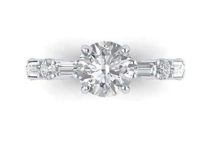 engagement ring diamond jewelry rings gold silver wedding fashion ladies gem lady jewellery woman girl platinum 3d print model - Mito3D
