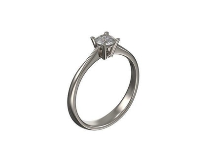 Engagement Ring Diamant Schmuck Gold Silber Design 3d Modellieren Drucken cad Solitär Billion Oval Heiligenschein Lünette pflastern druckbar brillant Ringe 3d print model - Mito3D