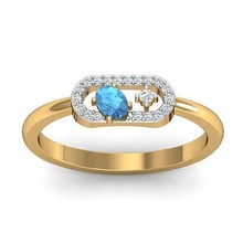compromiso anillo diamantes 3dprinted diseño Moda oro dorado joya joyería impresión imprimible prototipos anillos plata elegante diamante 3d print model - Mito3D