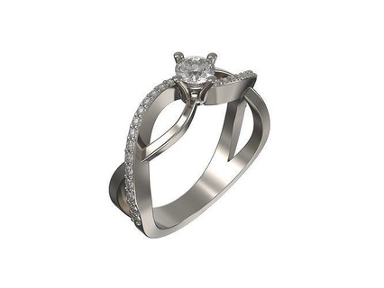 Engagement Ring Diamanten Schmuck Gold Silber Design 3d Modellieren Drucken cad Solitär Billion Oval Heiligenschein Lünette pflastern Diamant brillant Ringe 3d print model - Mito3D