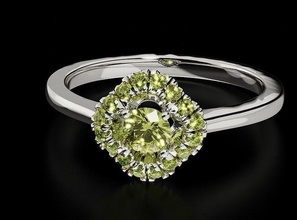 engagement ring diamanten 695 3dprinted design mode gold golden juwel schmuck drucken druckbar drucken prototyp entwickeln ringe silber 3d print model - Mito3D