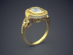 fidanzamento squillare diamanti cad 5946 brillante design diamante gemma oro gioiello gioielleria platino stampabile anelli argento nozze 3d print model - Mito3D