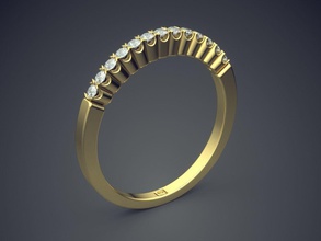fidanzamento squillare diamanti cad 6355 brillante design diamante gemma oro gioiello gioielleria platino stampabile anelli argento nozze 3d print model - Mito3D