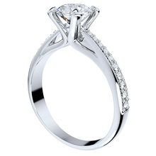 Engagement Ring Diamanten cad design cc126 sd Hochzeit Frauen Diamant Juwel Schmuck Animation Drehscheibe Mode Modell 3d print model - Mito3D