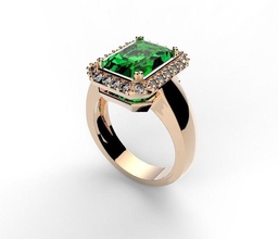 anello di fidanzamento emmerald gioielli gemma lusso lucente moda brillante gioiello la sterlina argento oro carati disco platino zaffiro ruby brillant anelli 3d print model - Mito3D
