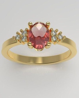 noivado anel joias joalheria ouro imprimível diamante argolas Casamento gema brilhante platina luxo precioso 3d print model - Mito3D