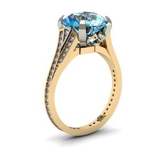 engagement bague gemmes imprimable diamant bijoux goujat mariage brillant exclusif mode or rhiho cnc argent anneaux 3d print model - Mito3D