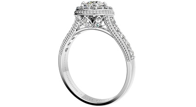 Engagement Ring Heiligenschein Diamanten 3d cad design o1168pt3d Solitär Hochzeit Frauen Diamant Modelle pt3d 3d print model - Mito3D