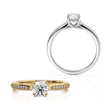 anello di fidanzamento in cuore centrale pietra gioielli diamante brillante band usa il canada europa matrimonio 14k design moda argento oro curve stampabile amore anelli 3d print model - Mito3D