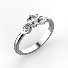 engagement ring hearts jewelry rings diamond jewellery gold jewel precious 3d print model - Mito3D