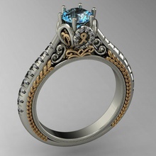 fidanzamento squillare alto matrimonio nozze platino gioielleria diamante stampabile anelli cad gemme brillante 3dm stl max esclusivo moda oro 3d print model - Mito3D