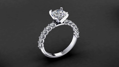 anello di fidanzamento modello 0006 gioielli gemma la pietra oro argento disco platino poli obj stl stampa stampabile prototipazione collezione diamante gioiello matrimonio anelli 3d print model - Mito3D