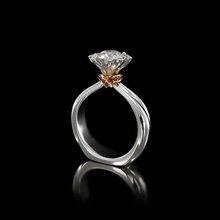 engagement ring pouch jewelry gem gold love printable diamond jewel luxury fashion platinum brilliant valentine beauty precious rings 3d print model - Mito3D