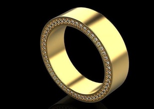 nişan yüzük değerli taşlar mücevher zaman lüks dekorasyon takı altın tasarım illüstrasyon gümüş şekil moda elmas yazdırılabilir ilmi Bilim sterlin masaüstü ekipman kimya saat 3d print model - Mito3D