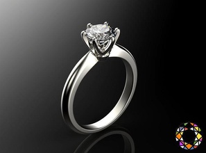 engagement ring einstellen 0068 diamant gold silber druckbar engagem schmuck hochzeit mode schönheit saphir kleidung smaragd armreif solitär juwel ringe 3d print model - Mito3D