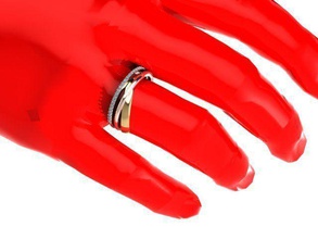 anillo de compromiso conjunto masculino femenino la joyería lujo angagementring weddingring amor moda oro plata el diamante par boda elegante brillante designring los anillos 3d print model - Mito3D
