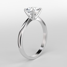 engagement ring simple jewelry silver engagementring blender corona diamond 3dprint printable 3dsmax cycles rings jewel accessories 3d print model - Mito3D