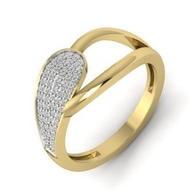 compromiso anillo solitario joyería joya lujo imprimible plata diamante blanco libra esterlina Moda brillante oro belleza platino anillos 3d print model - Mito3D