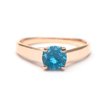 engagement ring solitaire cut wedding custom jewelry platinum silver diamond 3dm fashion rings 3d print model - Mito3D