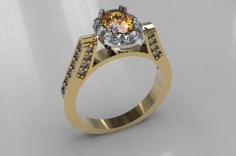 engagement ring sones jewelry gold fashion silver jewel business diamond gem brilliant rings 3d print model - Mito3D