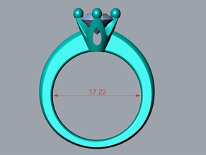 engagement ring stl 3dm file download print - ca1 jewelry 3d design tulip bead diamond jewelers rhino3d gemvision matrix cad cam diamant beautiful gallery rings 3d print model - Mito3D