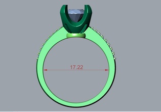 Verlobungsring stl, 3dm-Datei herunterladen drucken - cc5 Schmuck 3d matrix Juweliere Prinz Prinzessin genial Diamant-ring gem engagement ring design Mode Liebe Juwel stl-Datei Ringe 3d print model - Mito3D