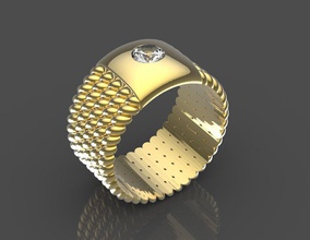 nişan yüzüğü taş takı sanat güzellik parlak dekorasyon altın kuyumcu üretme metal model Balmumu yüzük 3d print model - Mito3D