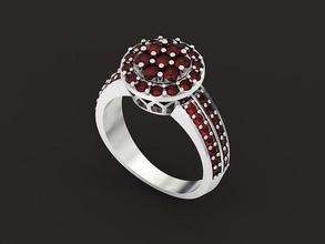 engagement ring stones jewelry luxury jewel diamond sterling gem jewellery wedding fashion beauty vintag gold engagem rings 3d print model - Mito3D