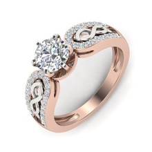 noivado anel tom cor gerenciamento casamento joalheria esterlina prata diamante argolas vintage 3d print model - Mito3D