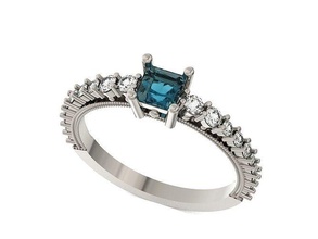 Engagement Ring Hochzeit Diamant 383 Mode engagem Schmuck Stein Sterling Silber brillant Gold 3d print model - Mito3D