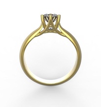 engagement ring whith gems platinum jewelry luxury wedding gold gem brilliant diamond fashion rings 3d print model - Mito3D