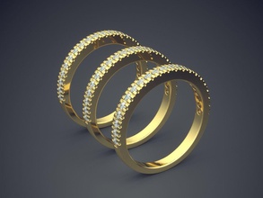 anéis de noivado cad-6320 jóias brilhantes o cad design detalhe diamante engajamento gem ouro jóia platina printable anel prata casamento 3d print model - Mito3D