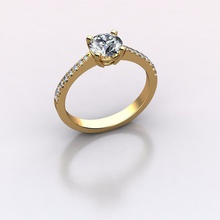 los anillos de compromiso diamantes la joyería oro el diamante plata anillo moda blanco sterling y belleza brillante zafiro solitaire ruby 3d print model - Mito3D